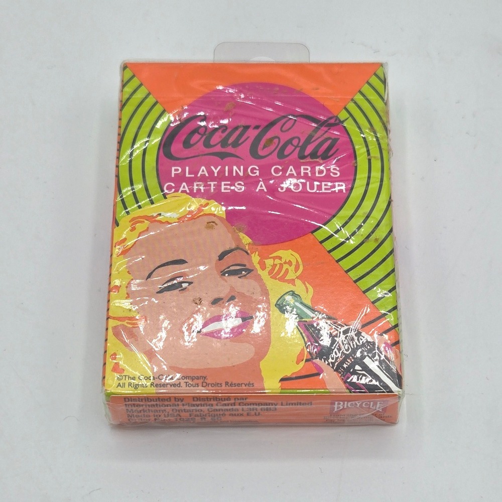 Coca-Cola Playing Cards Vintage Sealed Bicycle Deck Collectible Novelty